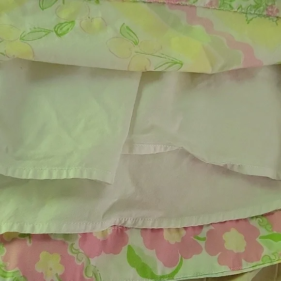 Lilly Pulitzer A line Mini skirt sz 6 Floral Butterfly Print - Picture 6 of 7